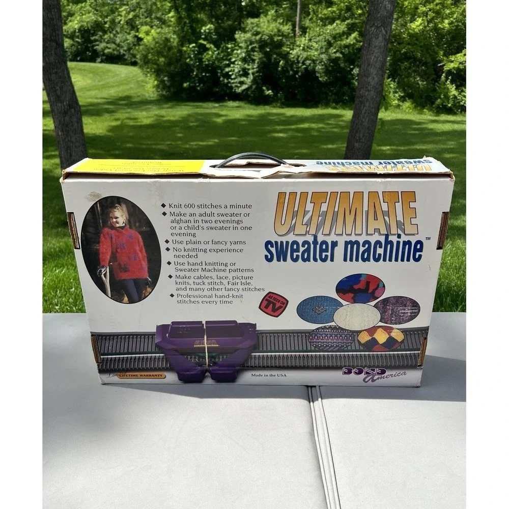 Bond America Ultimate Sweater Machine Knitting Granny Blanket Craft Yarn‎ Loom